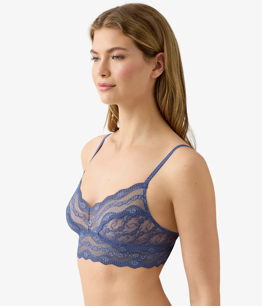 Lace Kiss Bralette: Crown Blue - Image 2