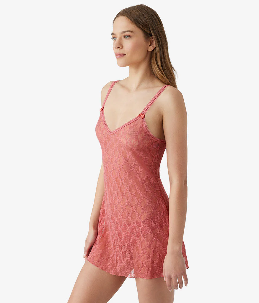 Lace Kiss Chemise: Slate Rose - Image 2