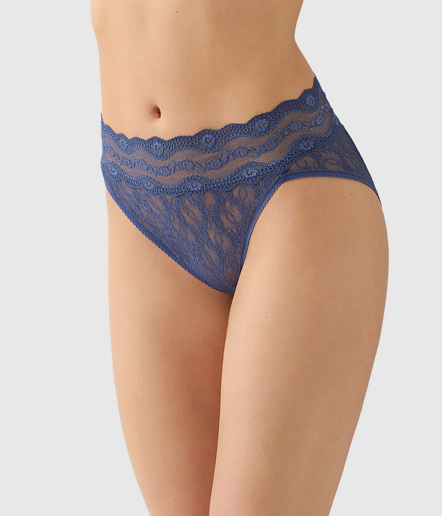 Lace Kiss Hi-Leg: Crown Blue - Image 3
