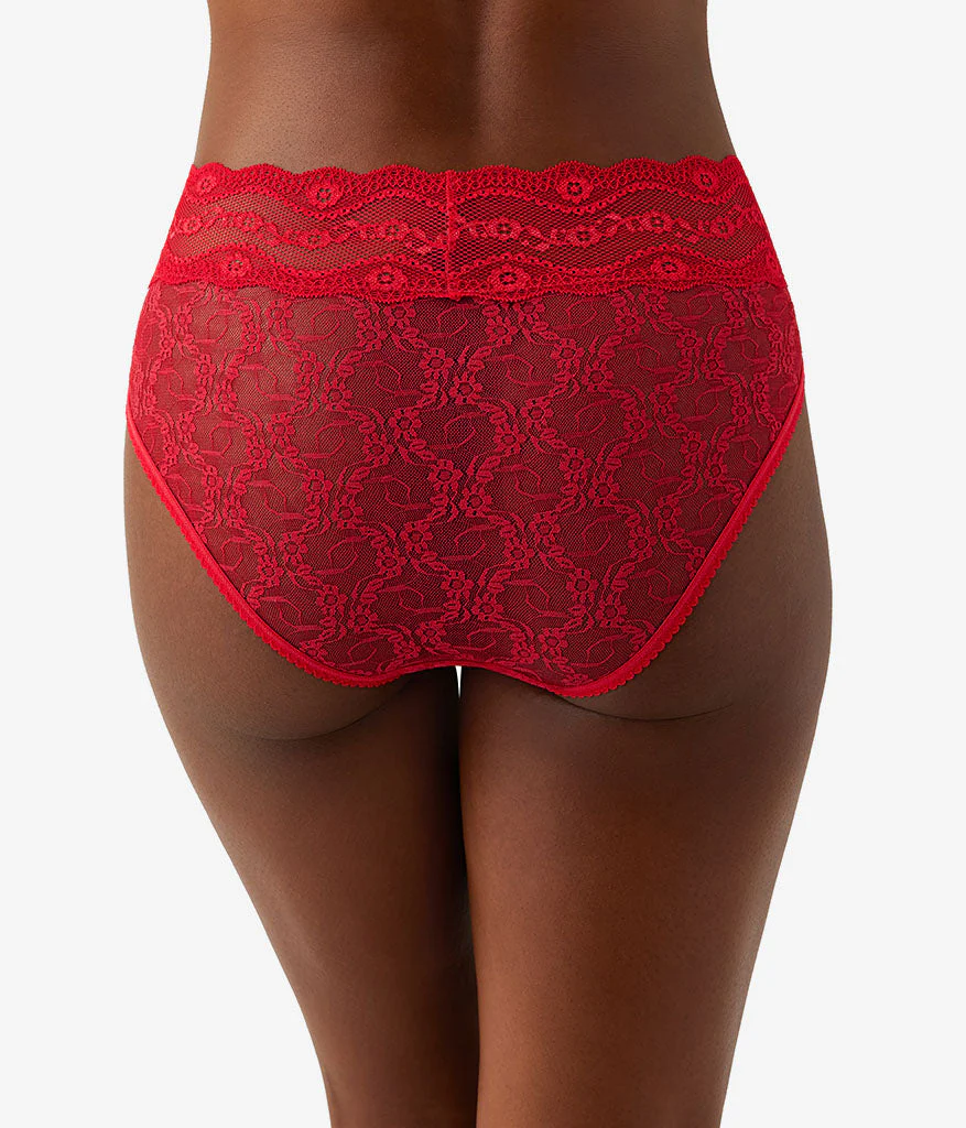 Lace Kiss Hi-Leg Panty Pack: White/Crimson Red/Night - Image 5