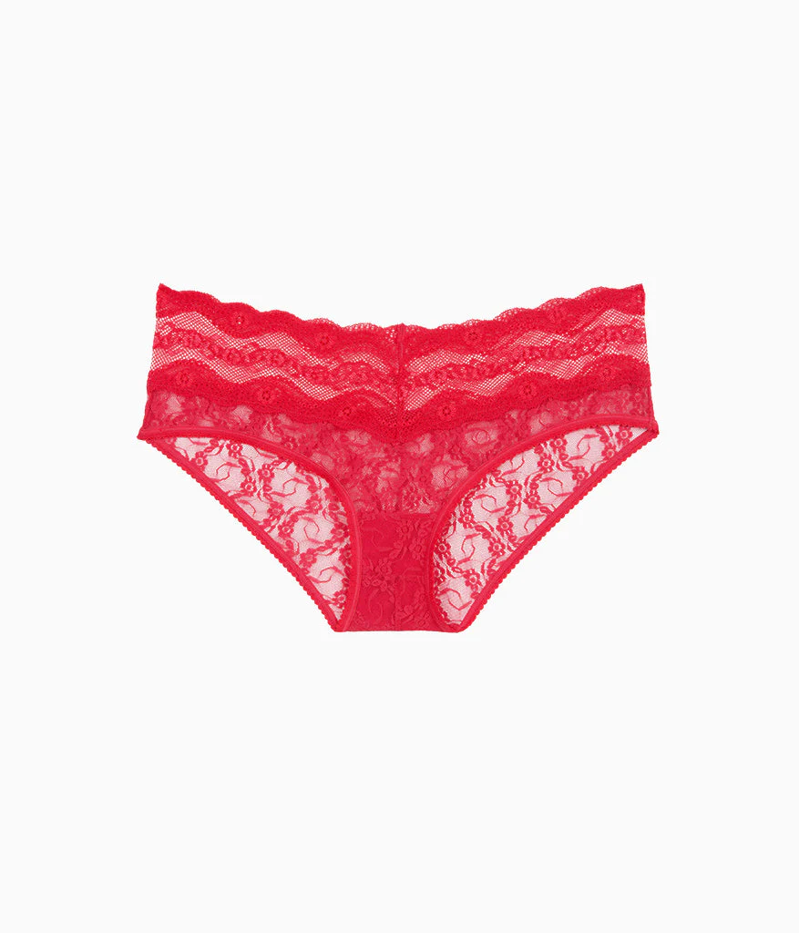 Lace Kiss Hipster: Crimson Red - Image 4