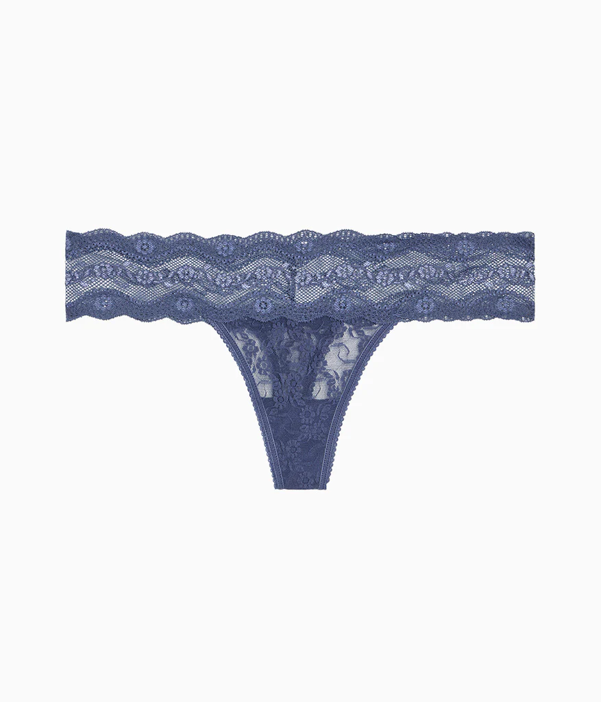 Lace Kiss Thong: Crown Blue - Image 4