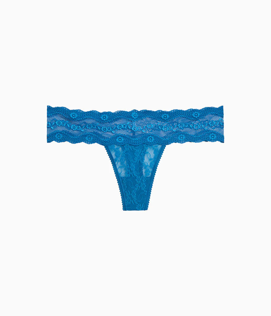 Lace Kiss Thong: Faience - Image 4