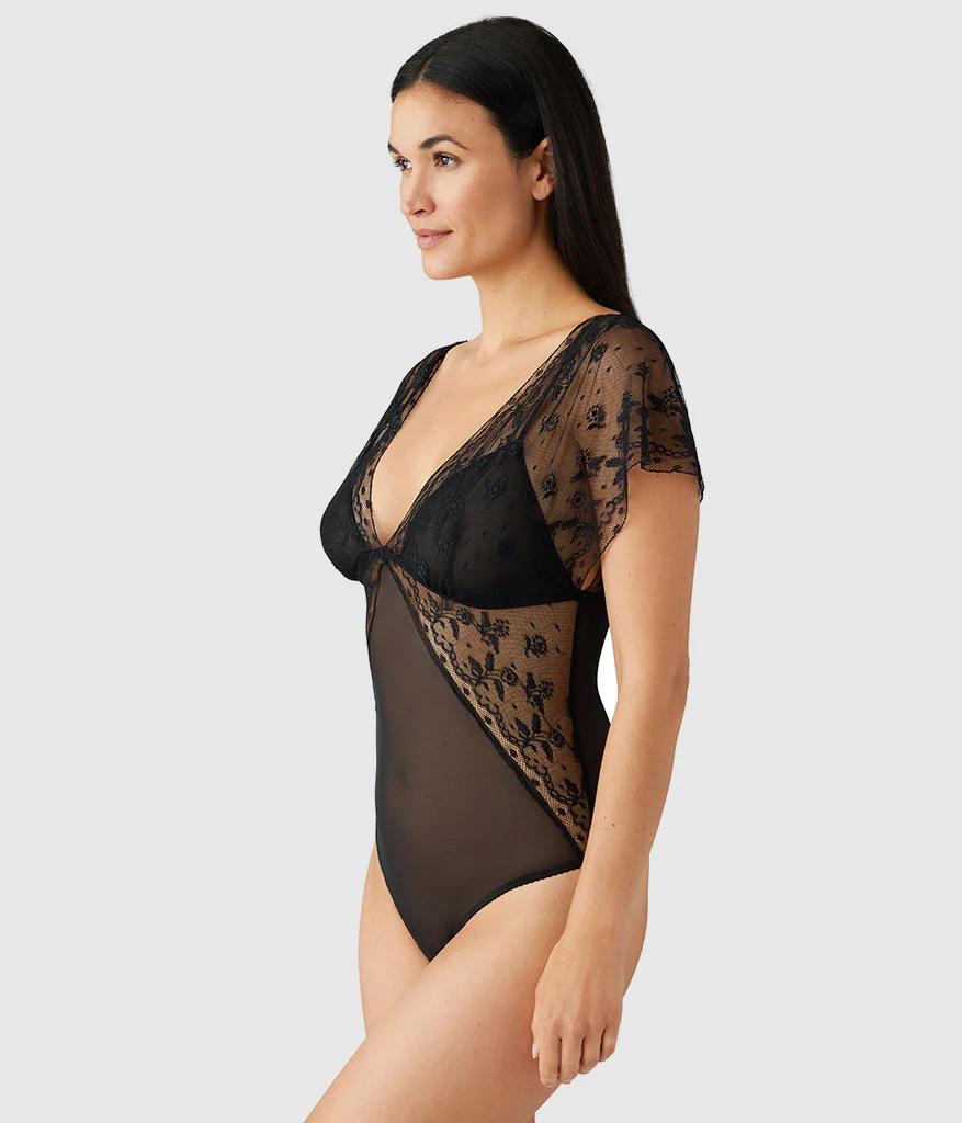 Lifted In Luxury Bodysuit: Black - Image 3
