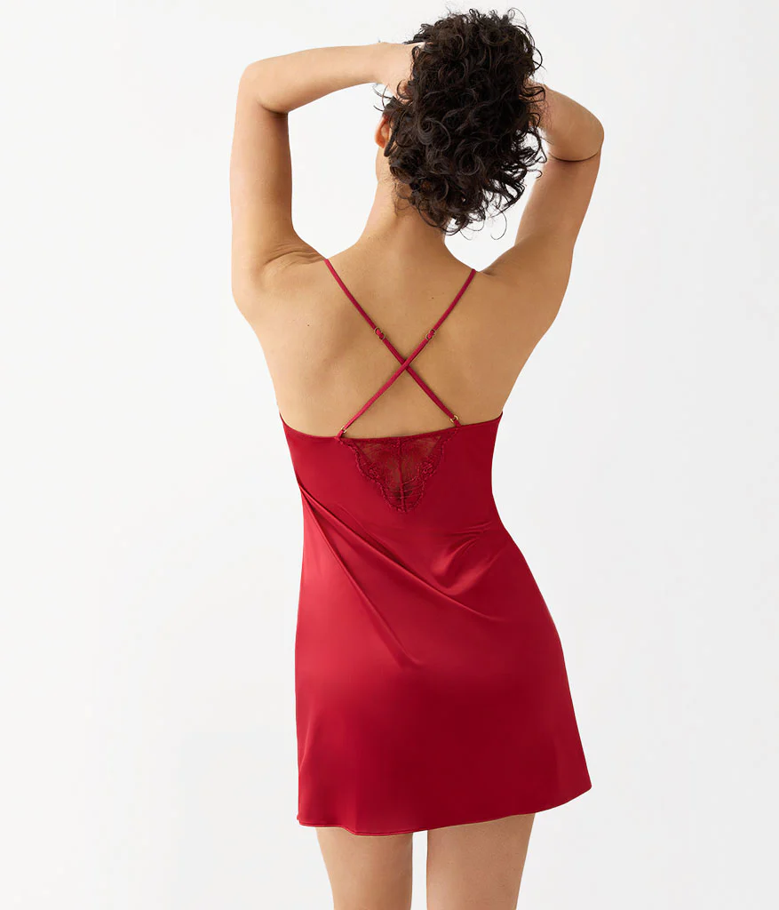 Midnight Soiree Chemise: Regina Red - Image 3