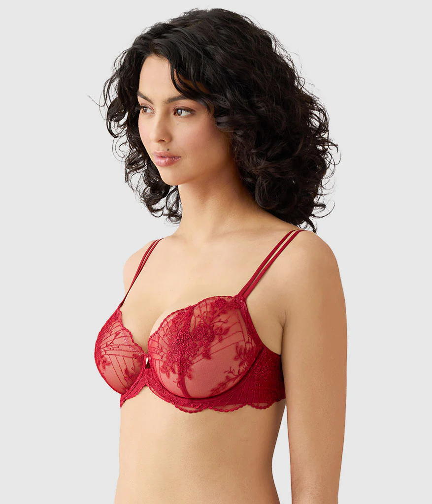 Midnight Soiree Underwire Bra: Regina Red - Image 3