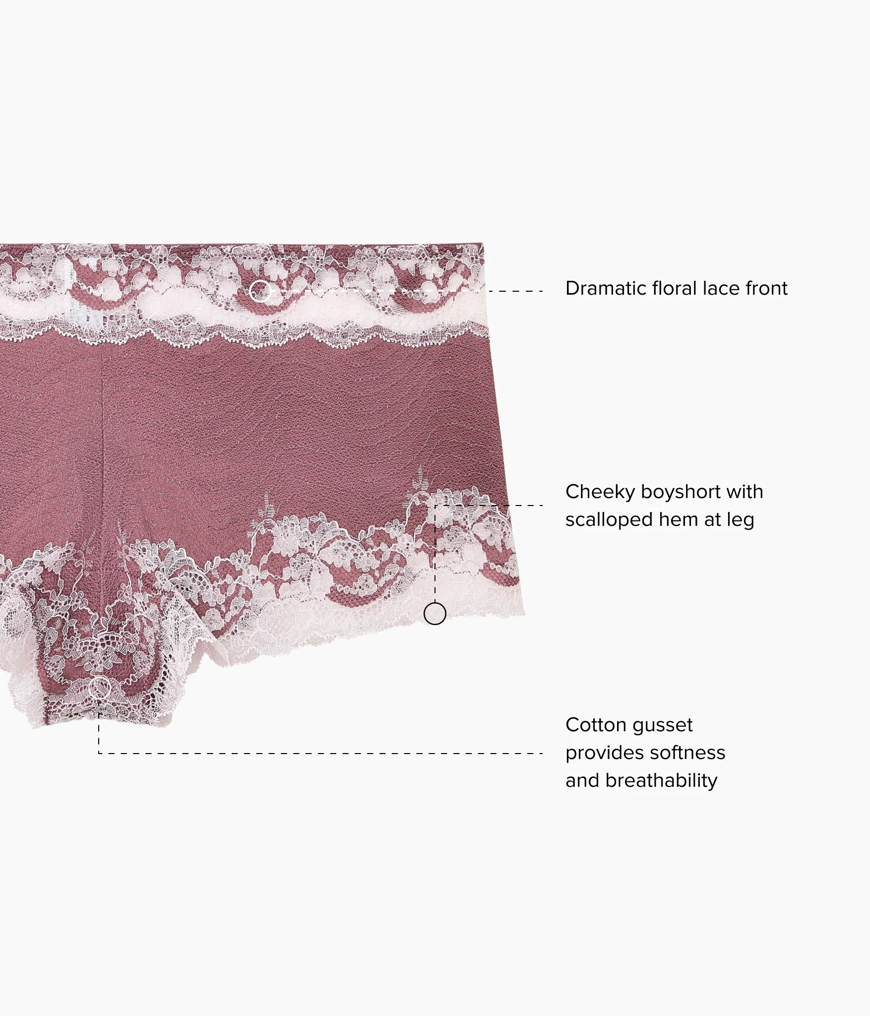 Modern Affair Boyshort: Rose Brown/Cradle Pink - Image 4