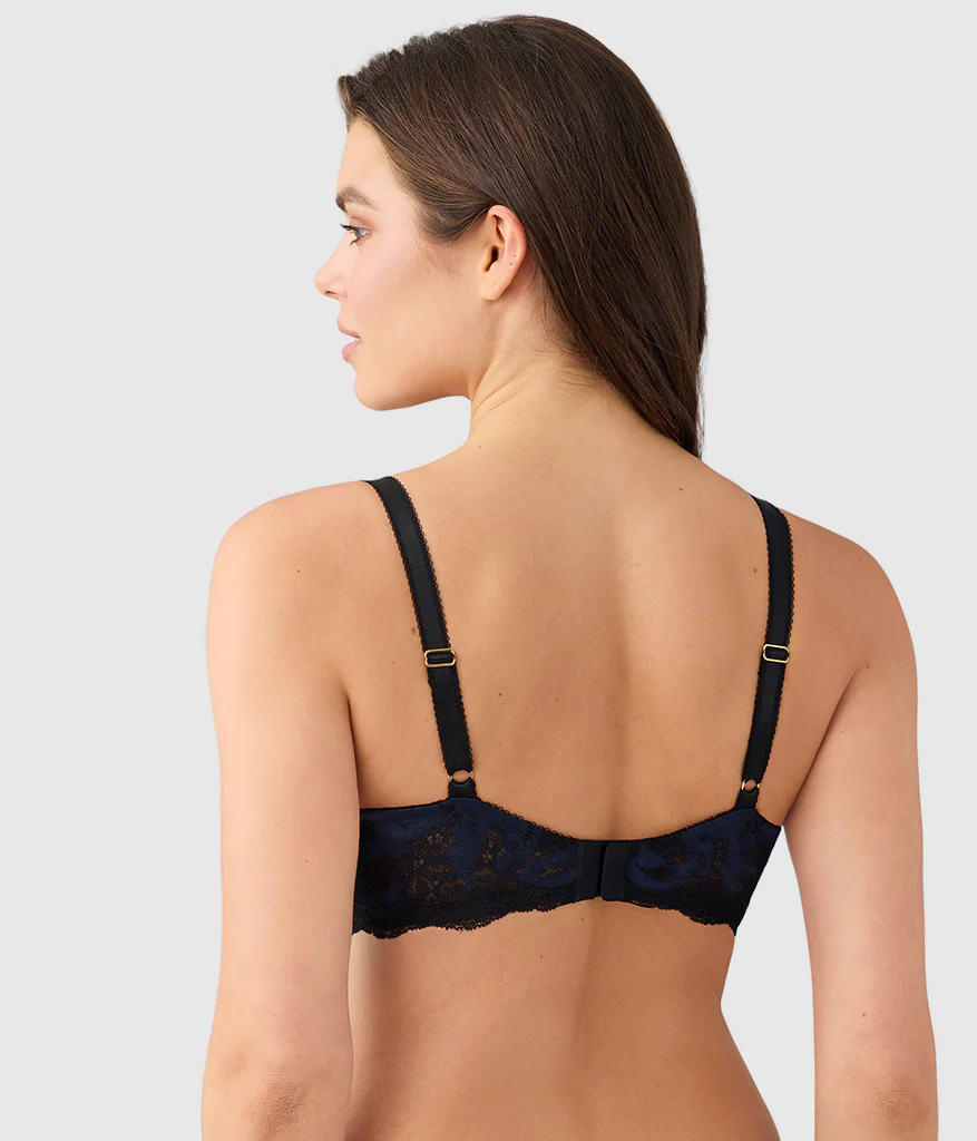 Modern Affair Plunge Underwire Bra: Night Sky/Black - Image 3