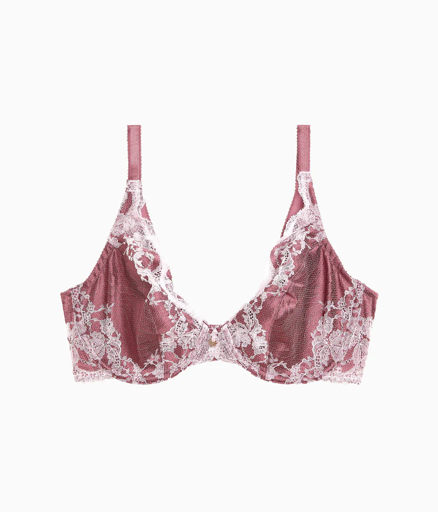 Modern Affair Plunge Underwire Bra: Rose Brown/Cradle Pink - Image 6