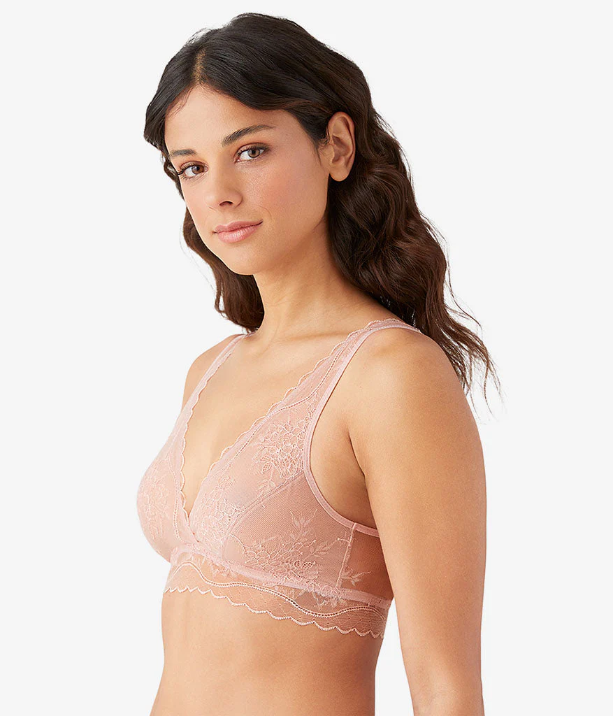 No Strings Attached Bralette: Blush Pink - Image 2