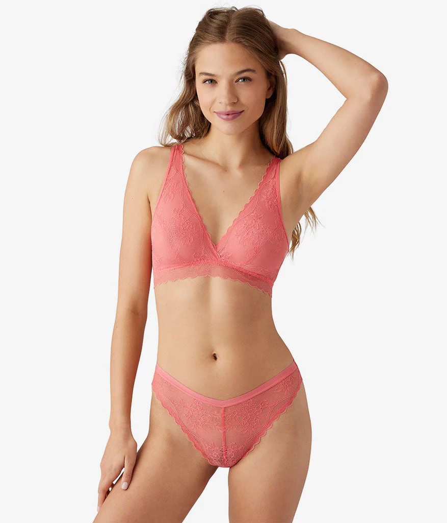 No Strings Attached Bralette: Tea Rose - Image 5