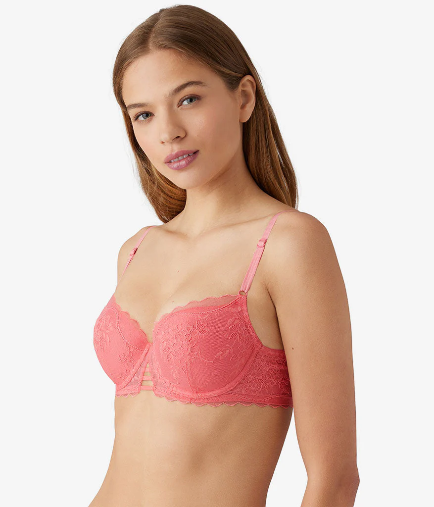 No Strings Attached Contour Bra: Tea Rose - Image 2