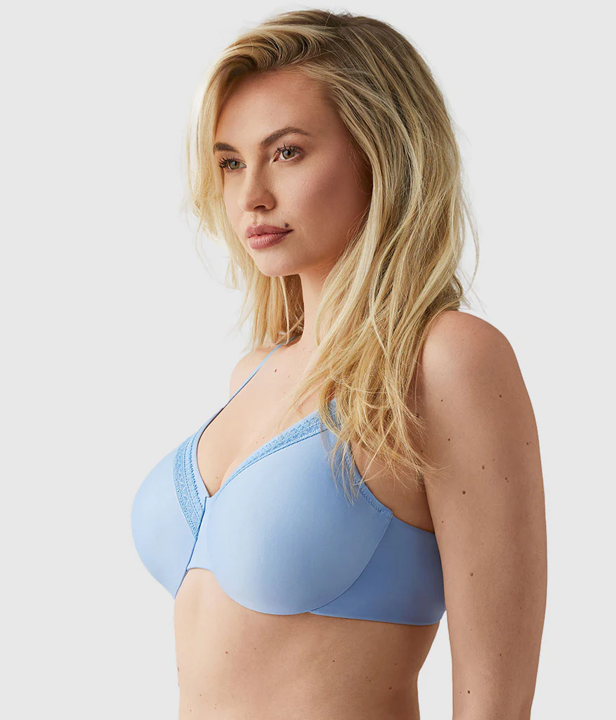Perfect Primer Full Figure Underwire Bra: Bel Air Blue - Image 3