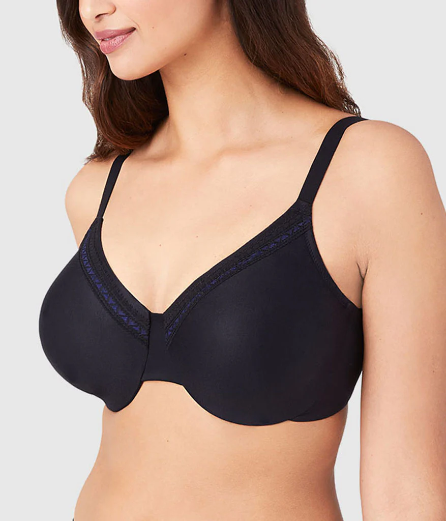 Perfect Primer Full Figure Underwire Bra: Black - Image 3