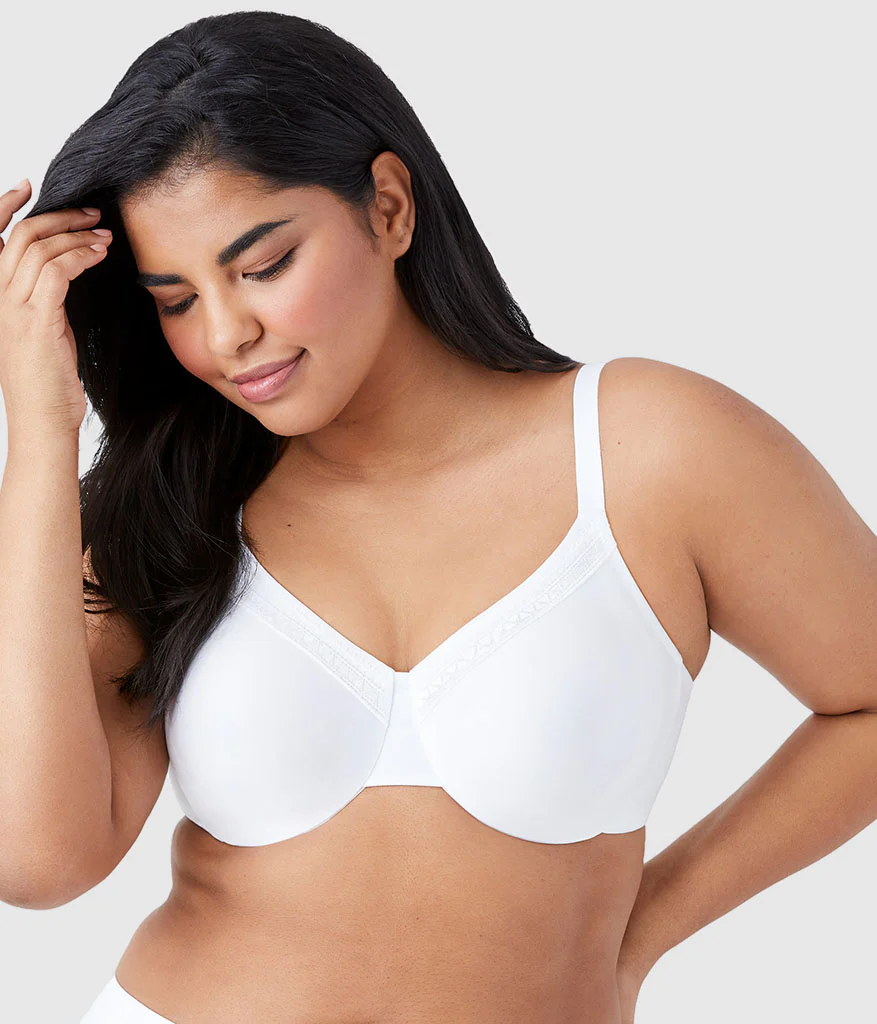 Perfect Primer Full Figure Underwire Bra: White - Image 3