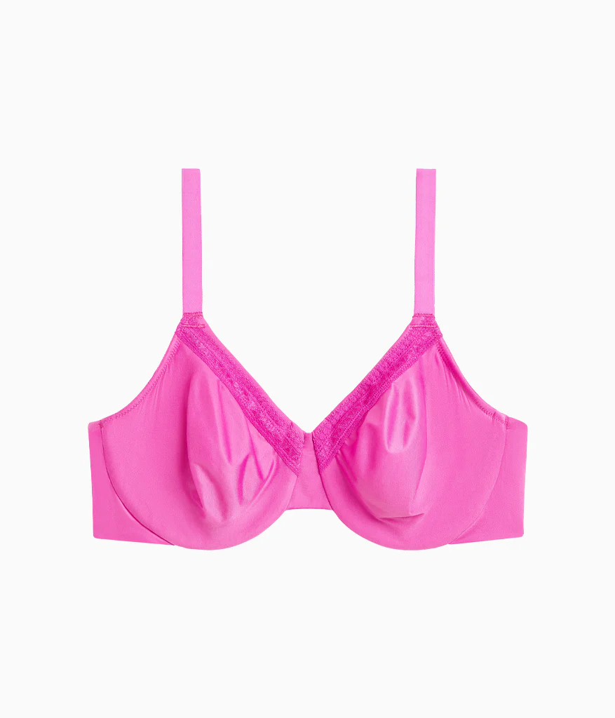 Perfect Primer Full Figure Underwire Bra: Wild Azalea - Image 4