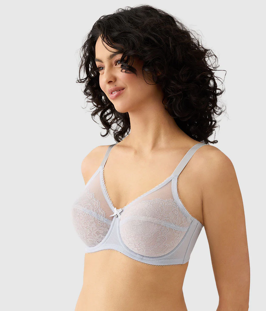 Retro Chic Full Figure Underwire Bra: Micro Chip - Image 2