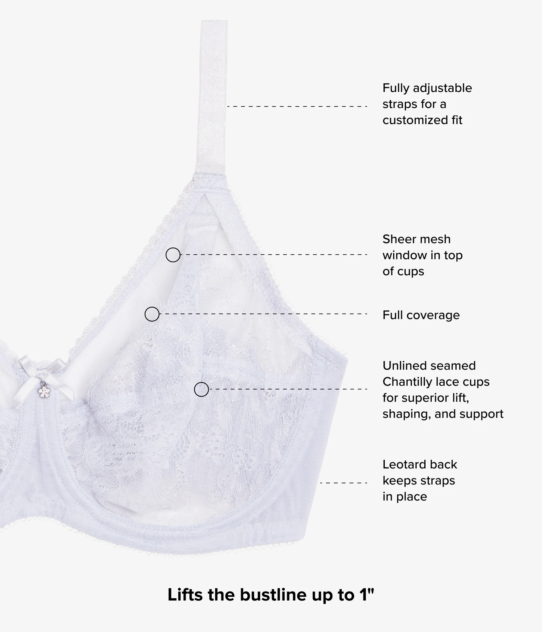 Retro Chic Full Figure Underwire Bra: Micro Chip - Image 4