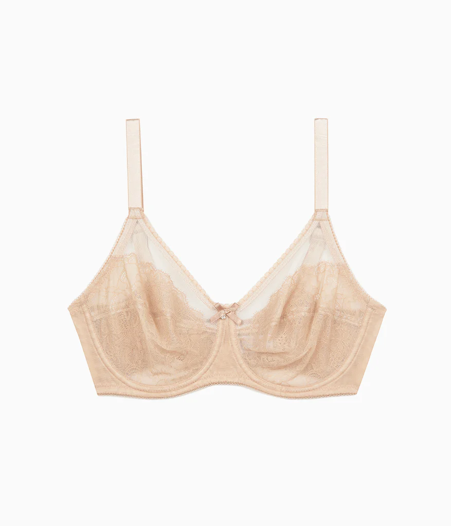 Retro Chic Full Figure Underwire Bra: Toast - Image 5