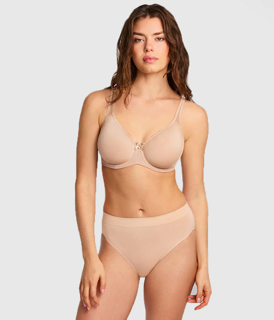Retro Chic Underwire T-Shirt Bra: Toast - Image 4