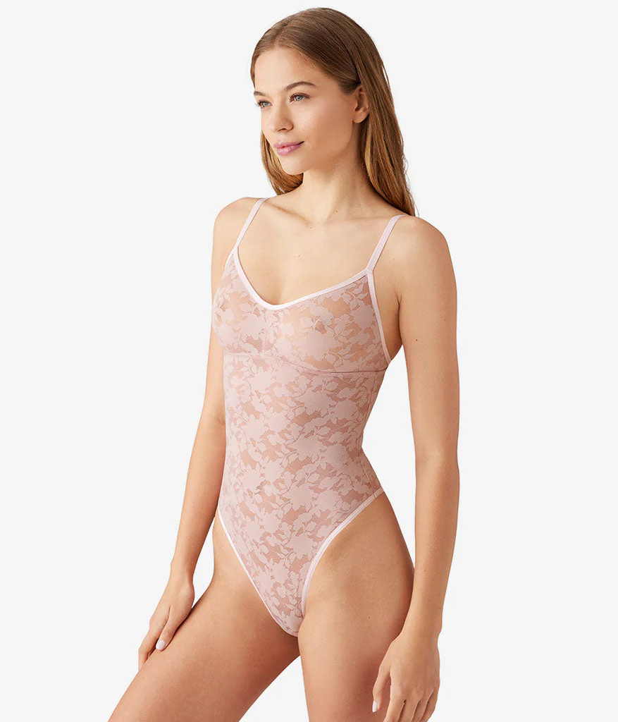 Shadow Scene Bodysuit: Blush Pink - Image 2