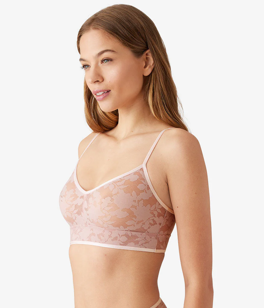 Shadow Scene Bralette: Blush Pink - Image 2
