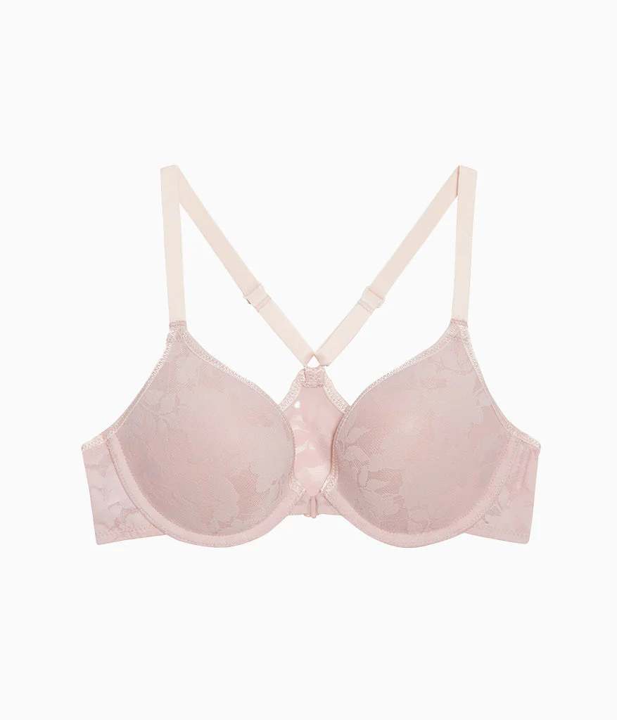 Shadow Scene Front Close Push Up Bra: Blush Pink - Image 5