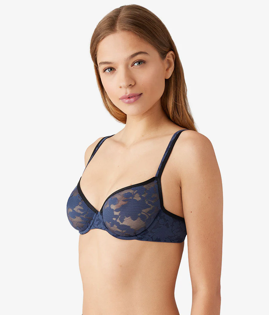 Shadow Scene Underwire Bra: Mood Indigo - Image 2