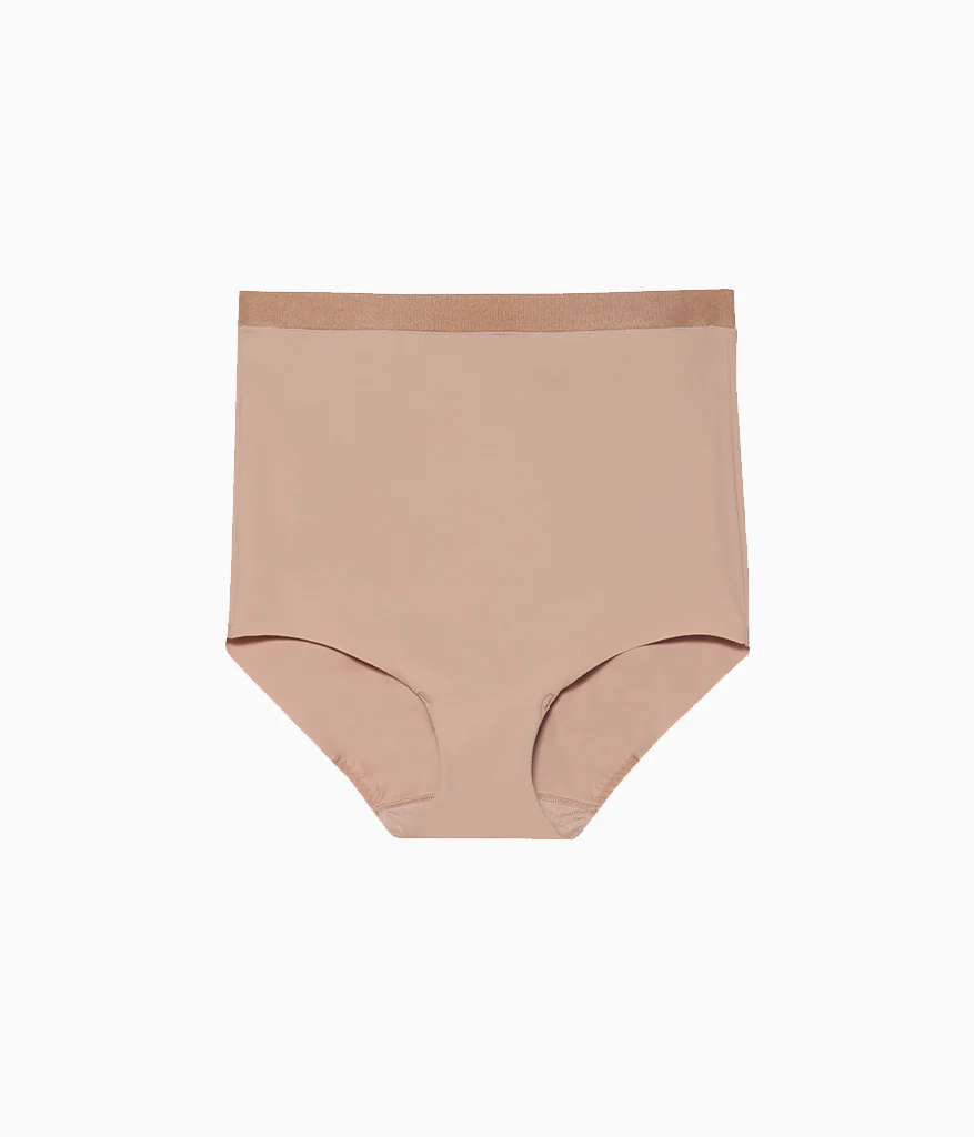 Shape Revelation® Straight Hi-Waist Thigh Shaper: Praline - Image 4