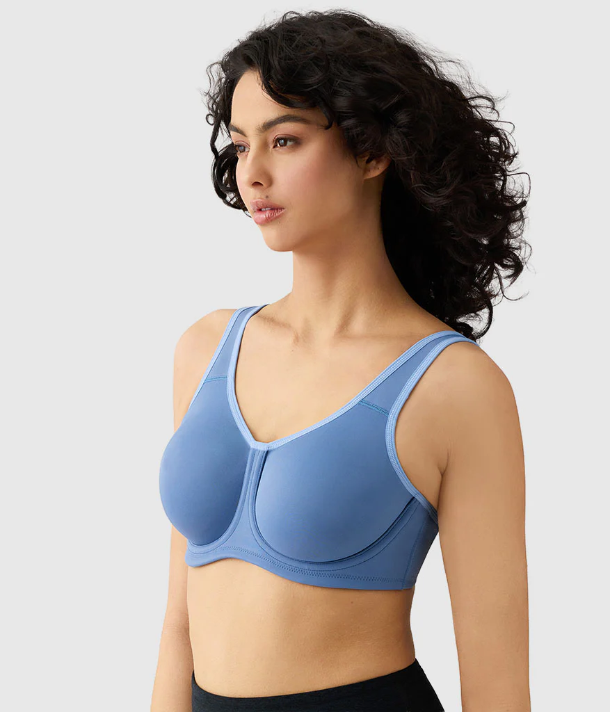Simone Sport Underwire Bra: Blue Horizon - Image 2