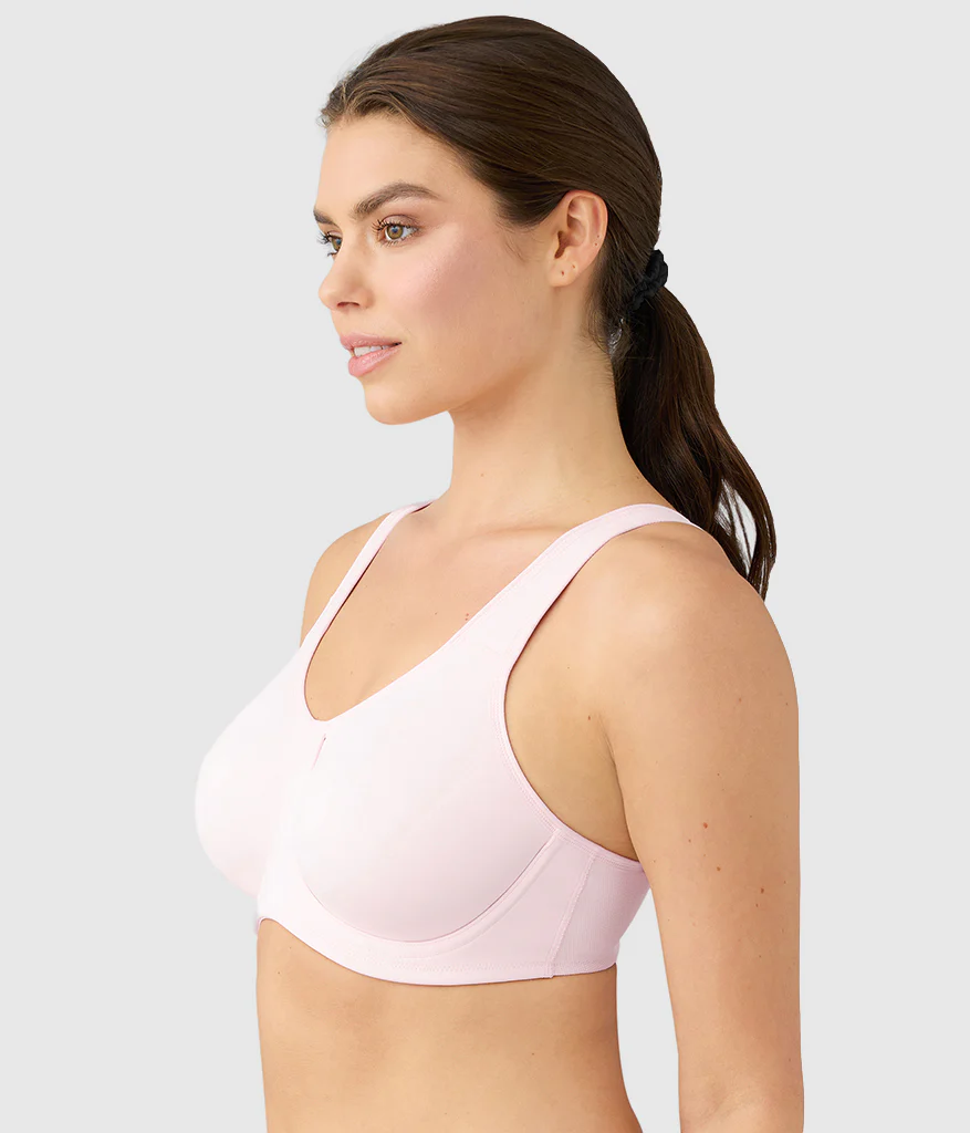 Simone Sport Underwire Bra: Cradle Pink - Image 3