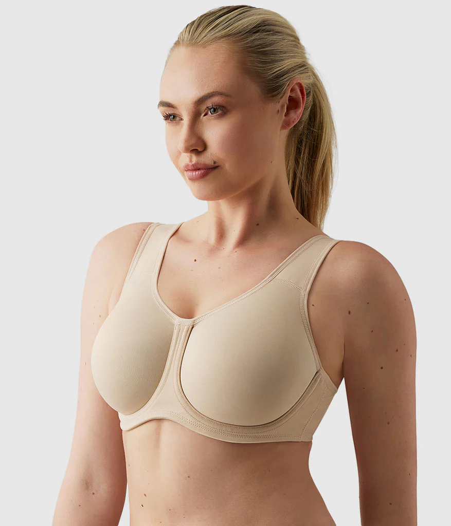 Simone Sport Underwire Bra: Sand - Image 2