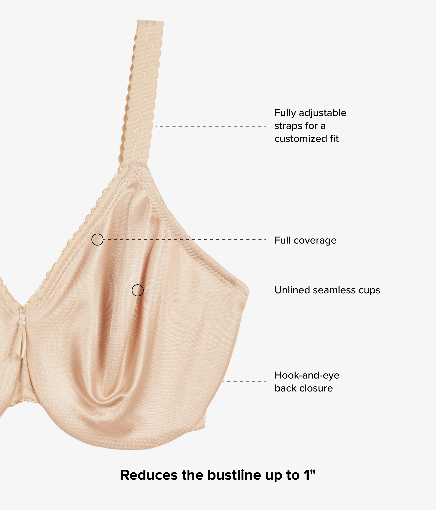 Simple Shaping Minimizer Bra: Sand - Image 6