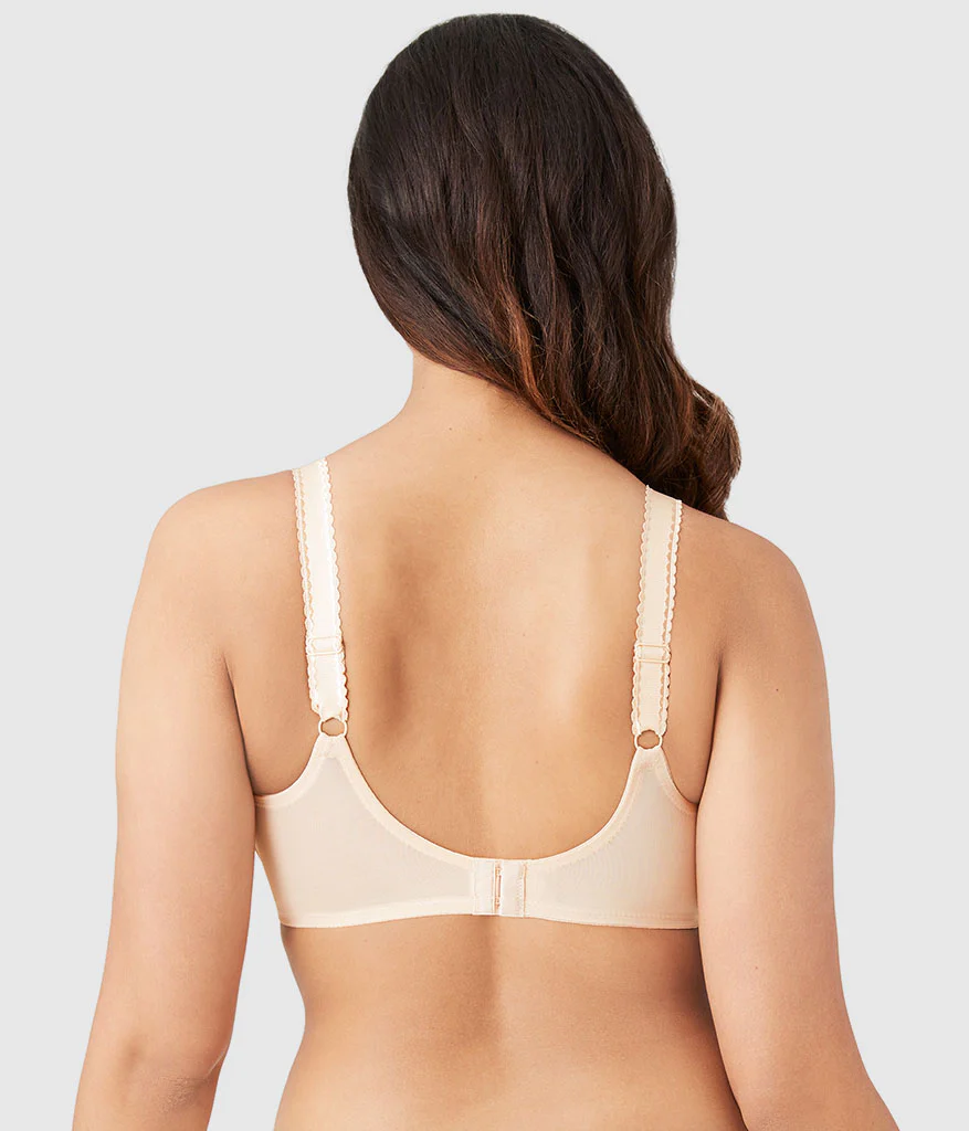 Slimline Seamless Underwire Minimizer Bra: Sand - Image 3