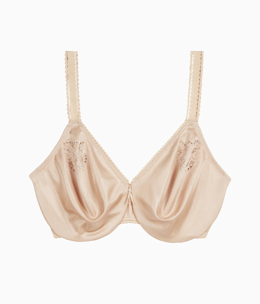 Slimline Seamless Underwire Minimizer Bra: Sand - Image 4