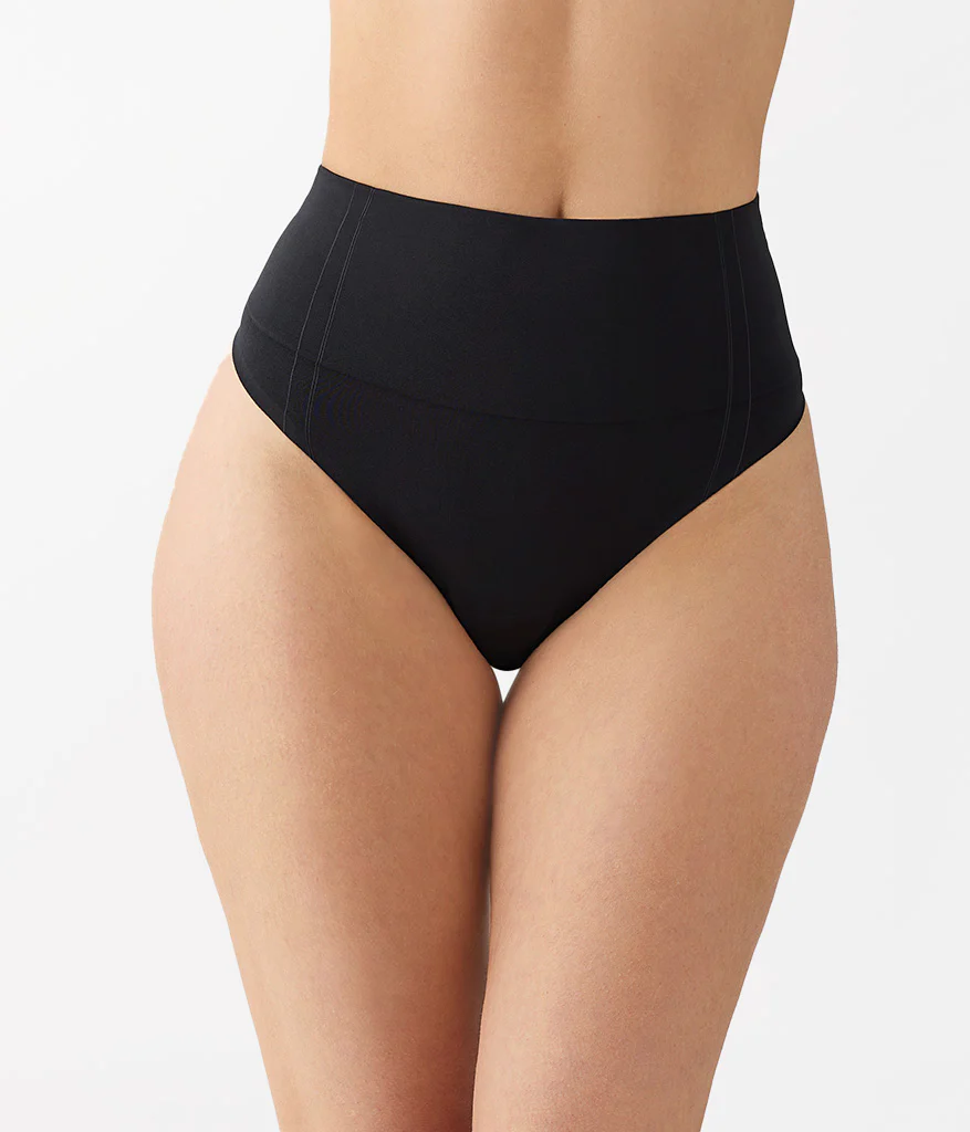 Smooth Series™ Shaping Thong: Black - Image 3