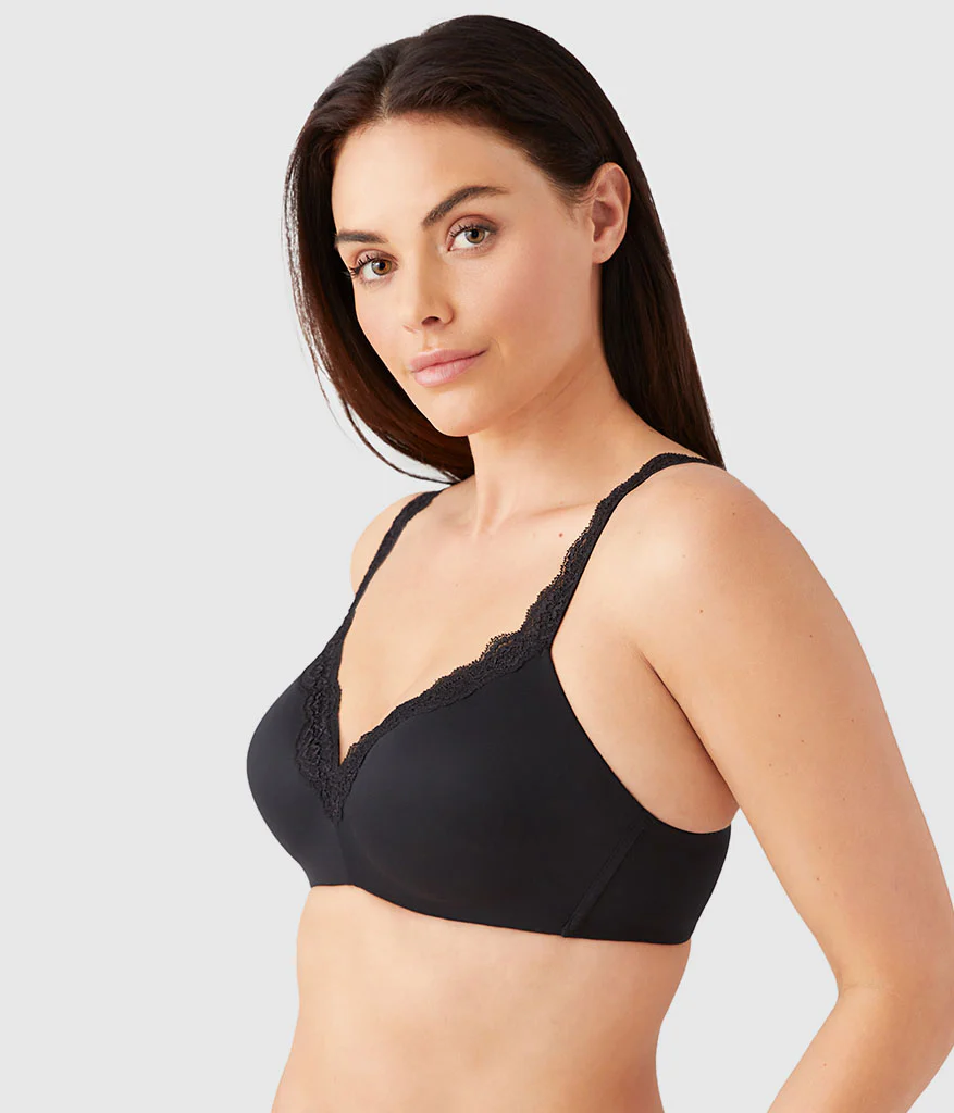 Softly Styled Wire Free T-Shirt Bra: Black - Image 3