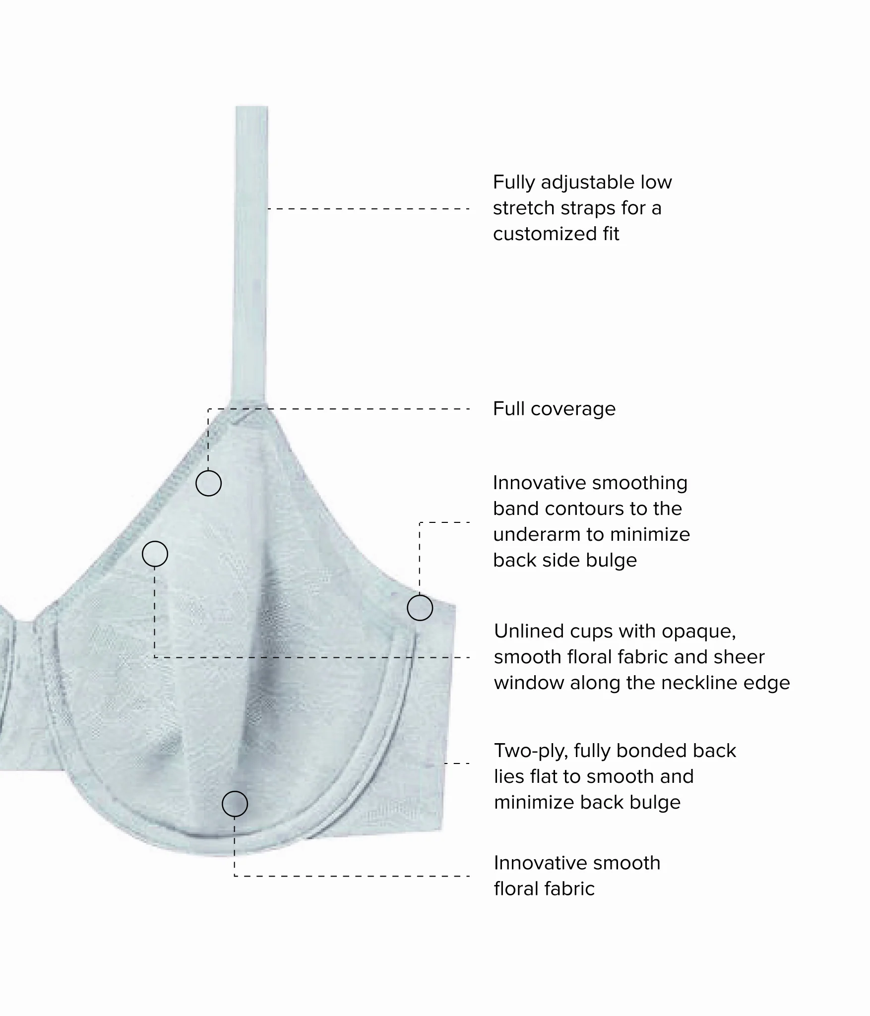 Taking Sides Underwire Bra: Belgian Block - Image 5