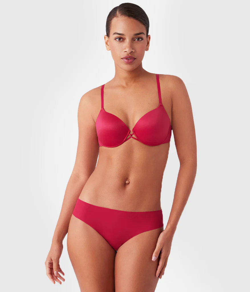 Undercover Plunge T-Shirt Bra: Cerise - Image 3