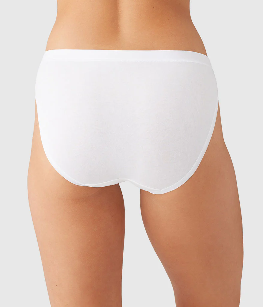 Understated Cotton Bikini: White - Image 2