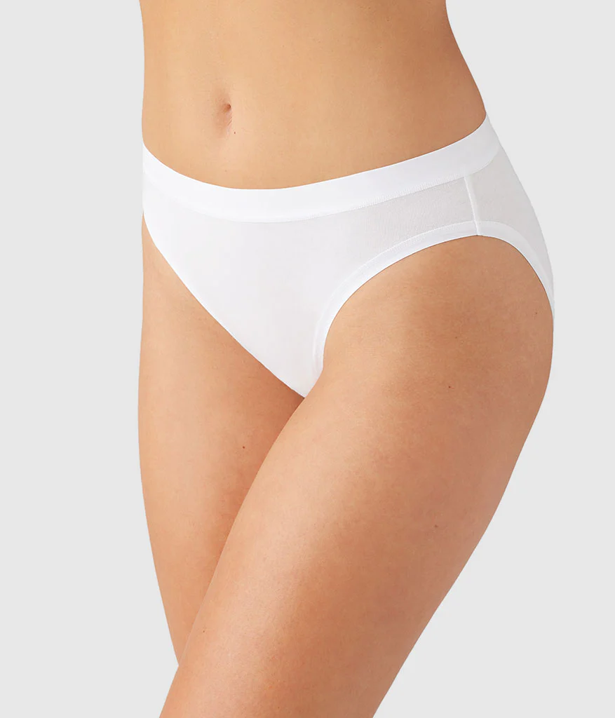 Understated Cotton Bikini: White - Image 3