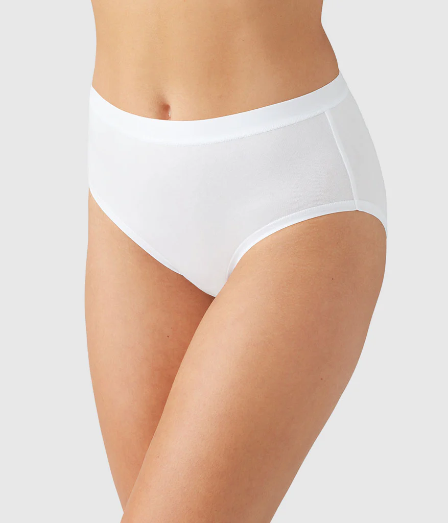 Understated Cotton Brief: White - Image 3