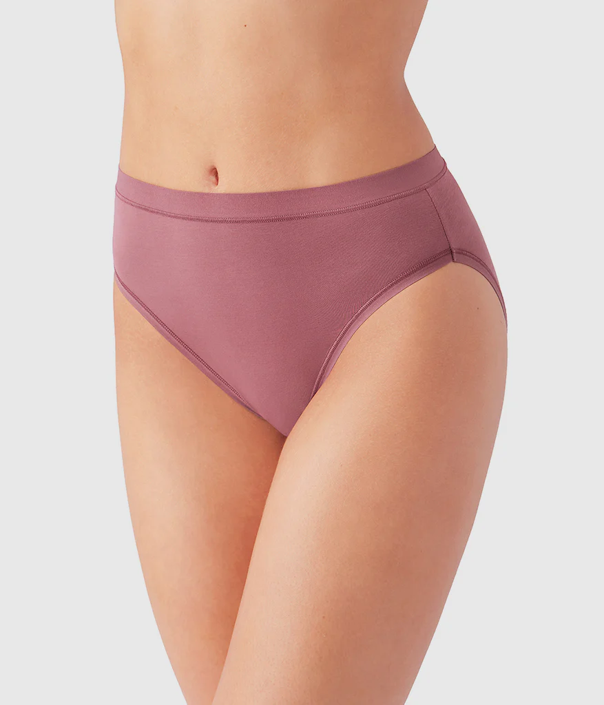 Understated Cotton Hi-Cut: Rose Brown - Image 2