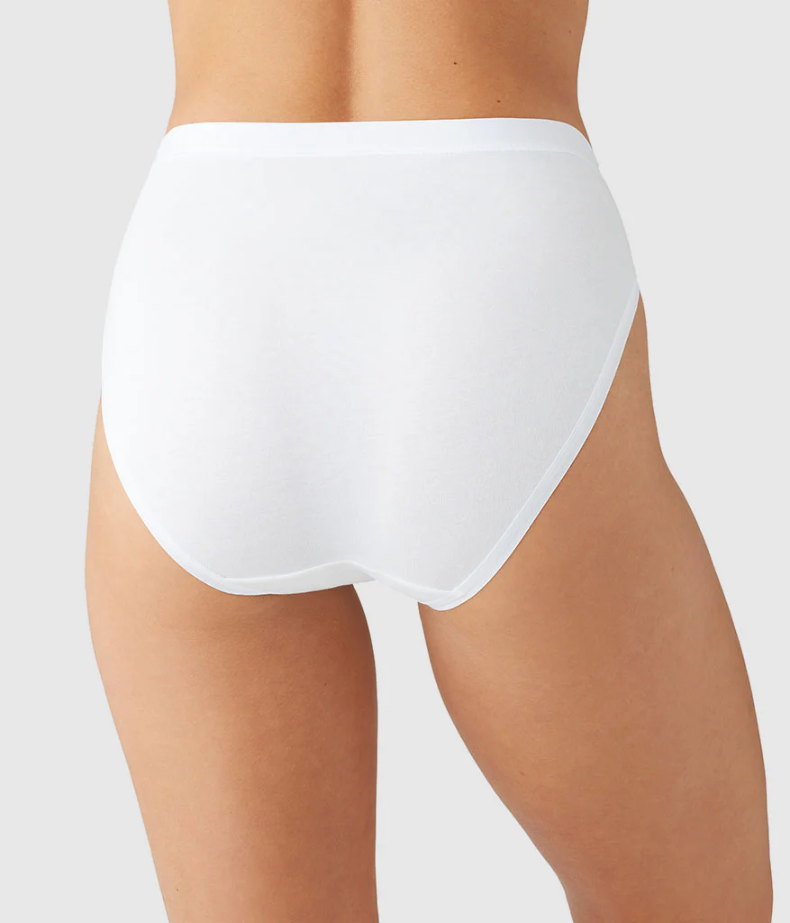 Understated Cotton Hi-Cut: White - Image 2