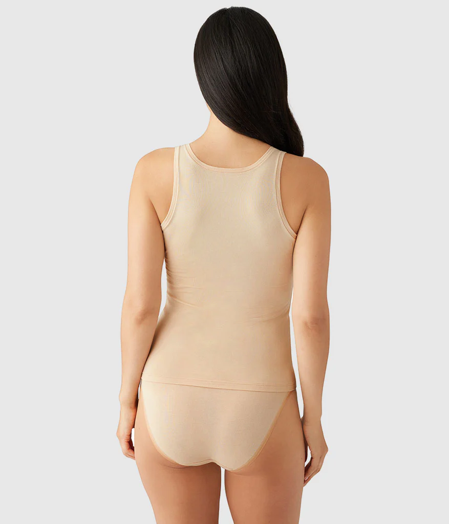 Understated Cotton Tank: Sand - Image 3