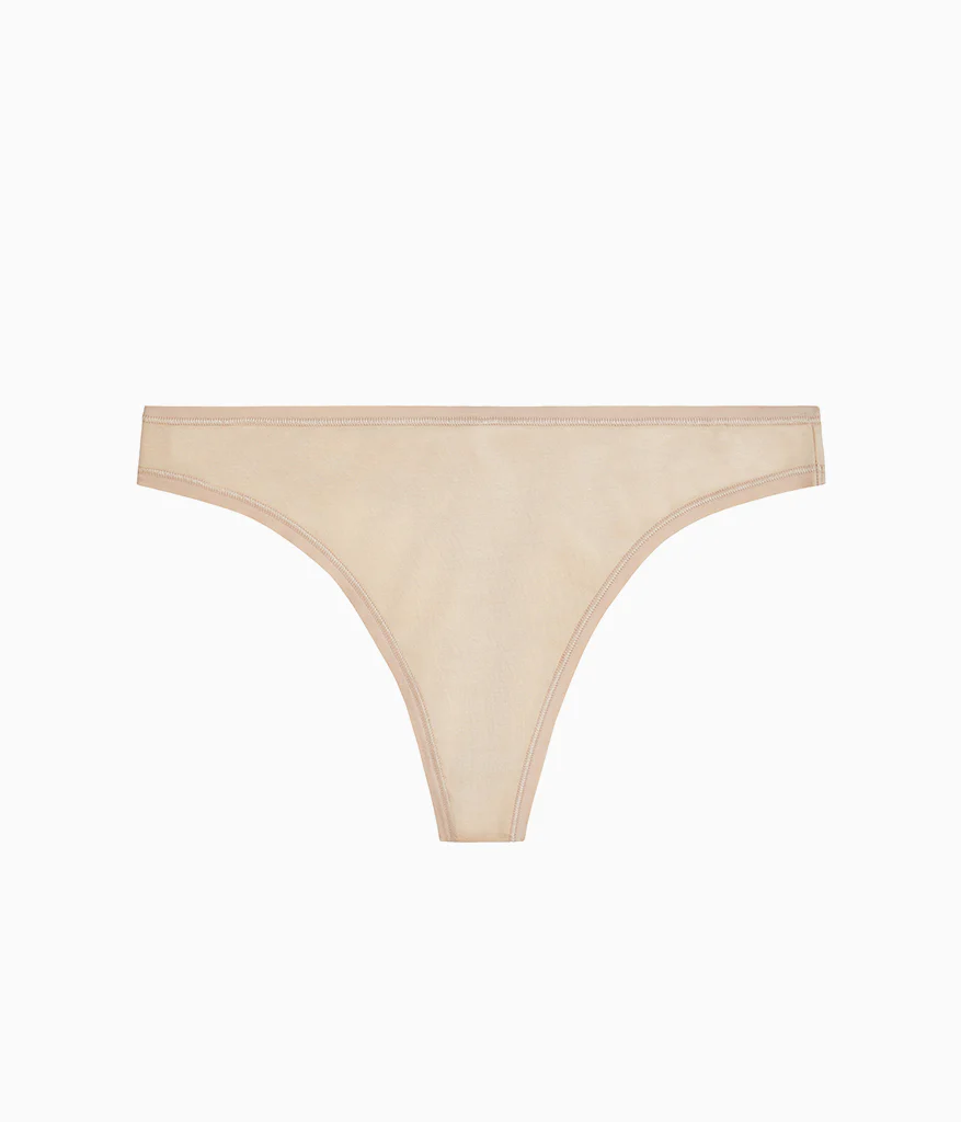 Understated Cotton Thong: Sand - Image 4