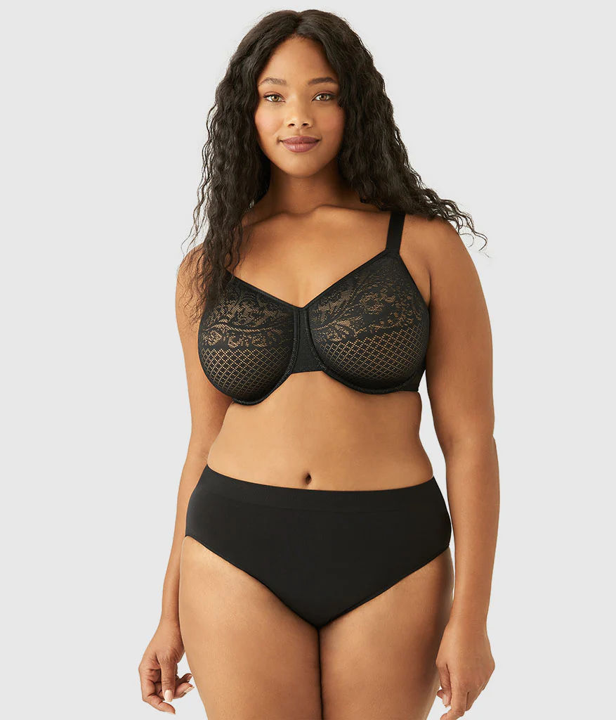 Visual Effects Minimizer Bra: Black - Image 3