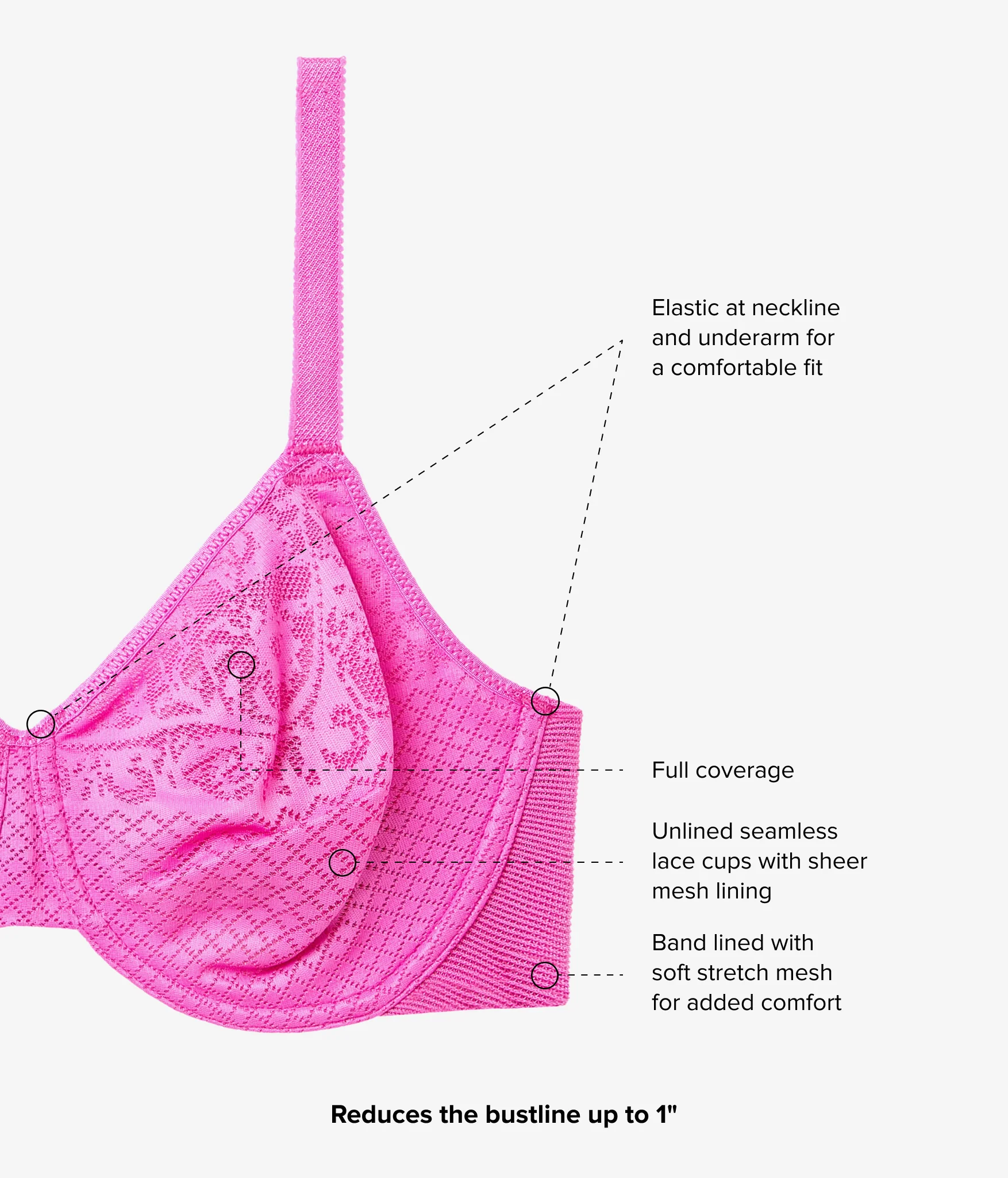 Visual Effects Minimizer Bra: Wild Azalea - Image 5