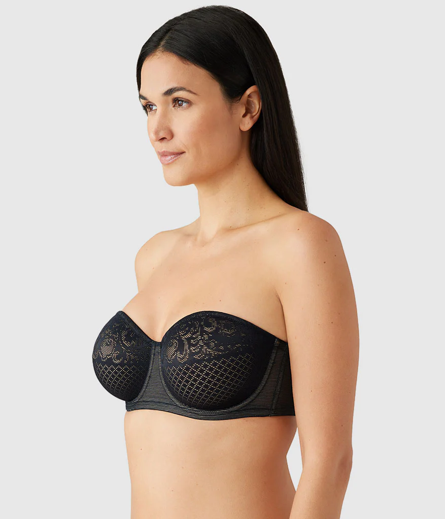 Visual Effects Strapless Minimizer Bra: Black - Image 3