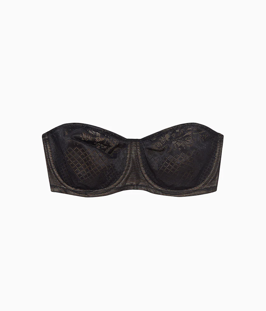 Visual Effects Strapless Minimizer Bra: Black - Image 4